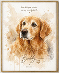 “You left paw prints on my heart forever.”