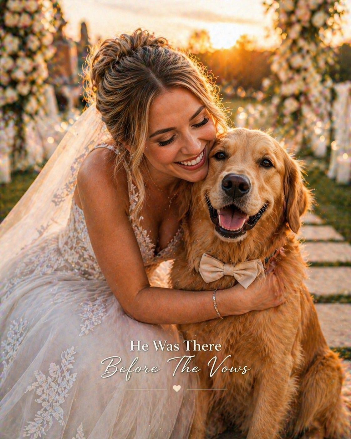 “He Was There Before The Vows” Wedding Portraits