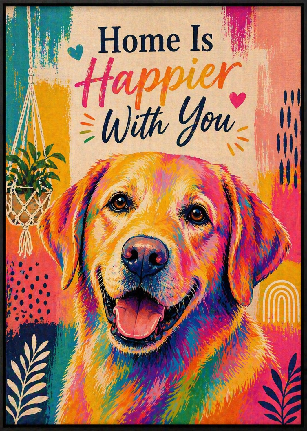 “Home Is Happier With You” Pop Art